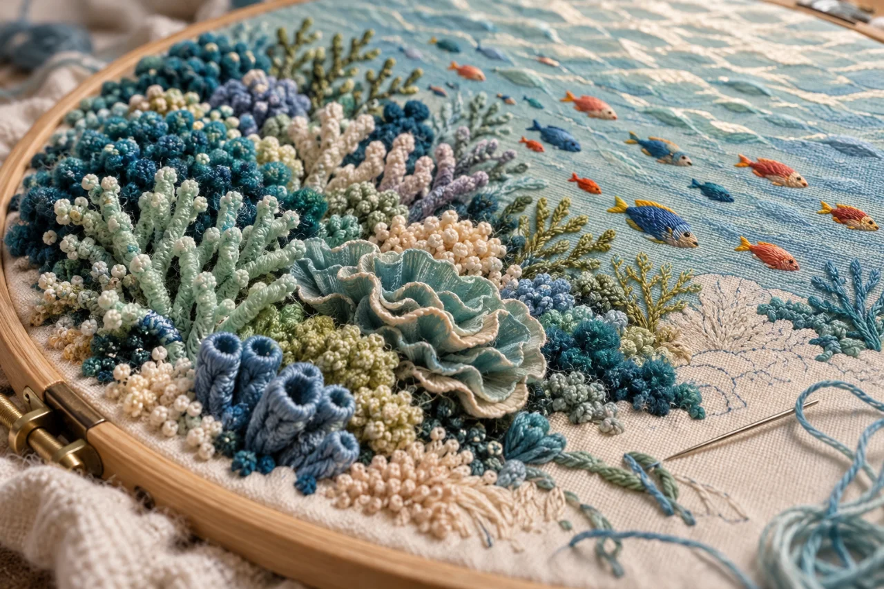 针线织就的立体珊瑚海